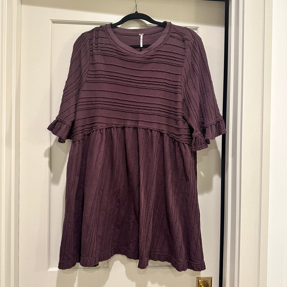 Free People Plum mini dress